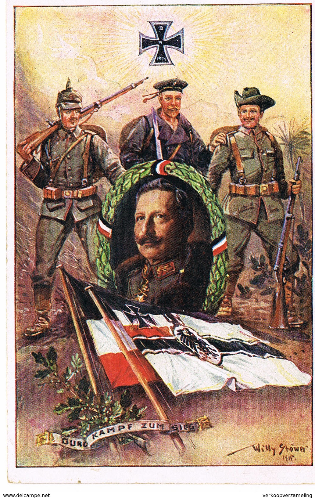 E  Duits Leger Armée Allemande German Army Propaganda Propagande Patriatique - Oorlog 1914-18