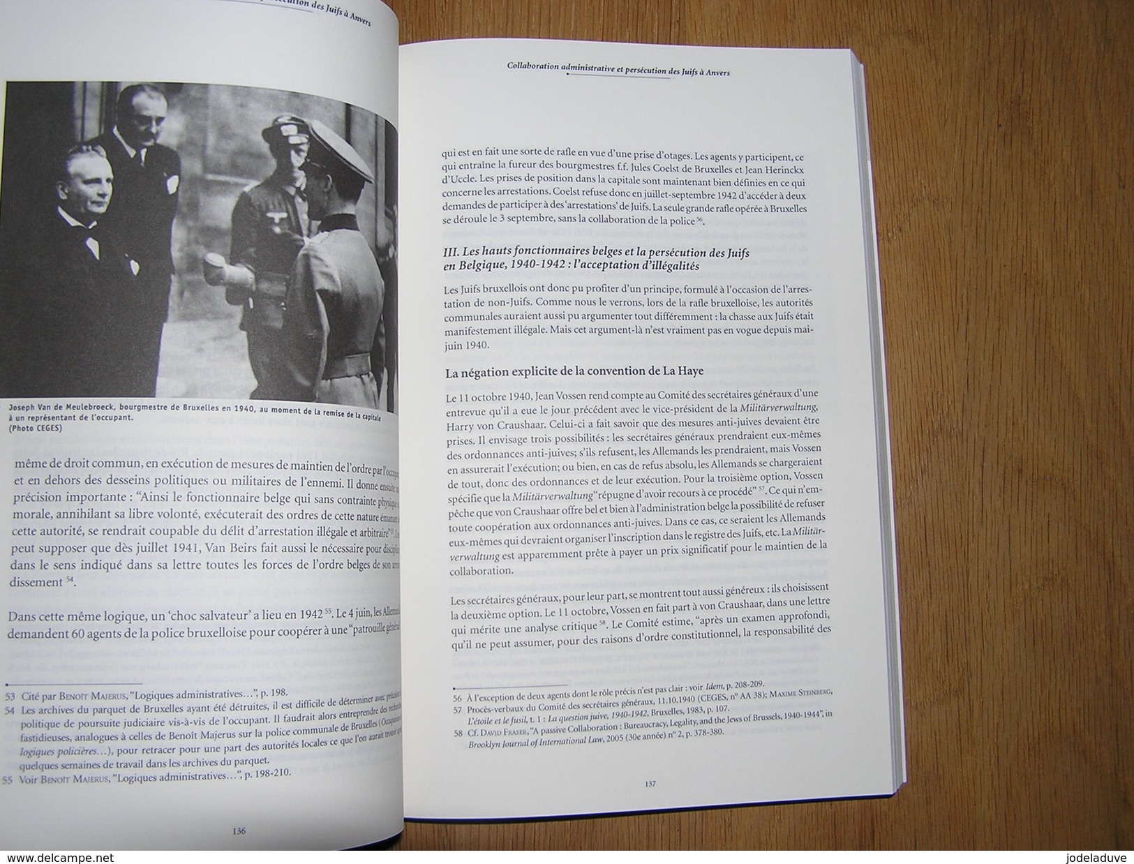 CAHIERS D' HISTOIRE BIJDRAGEN GESCHIEDENIS N° 17 Guerre Gendarmerie Libération Persécution Juifs Anvers Turcs Immigrés