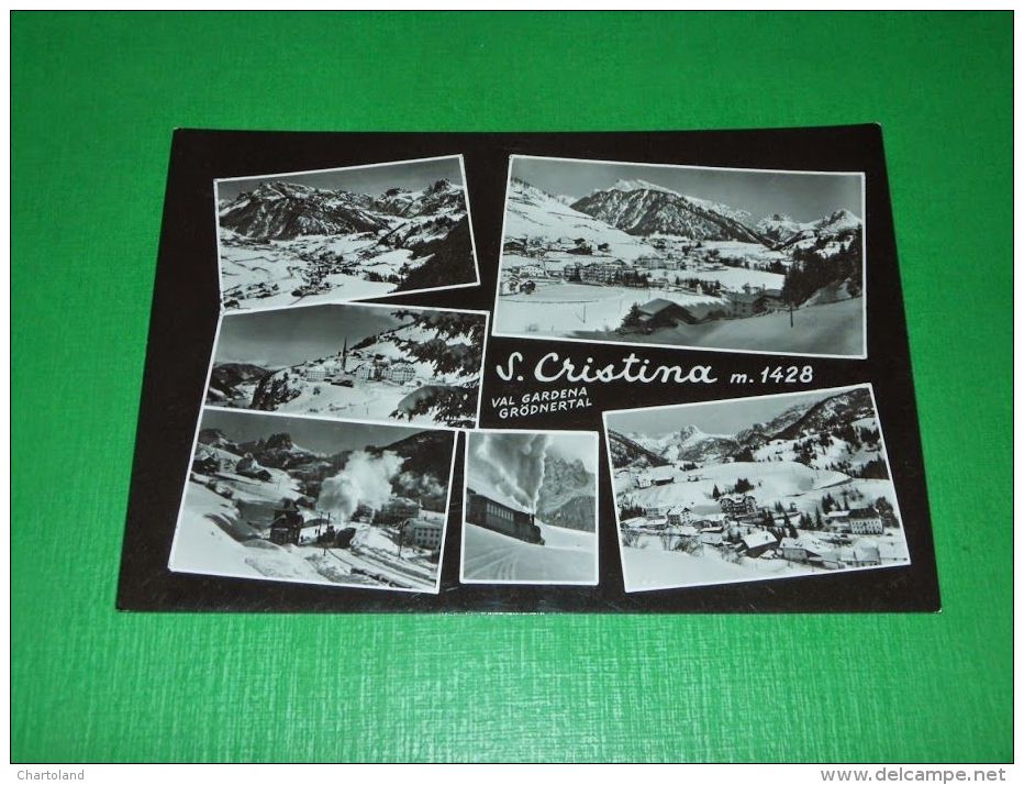 Cartolina S. Cristina - Val Gardena - Vedute Diverse 1955 Ca - Bolzano (Bozen)