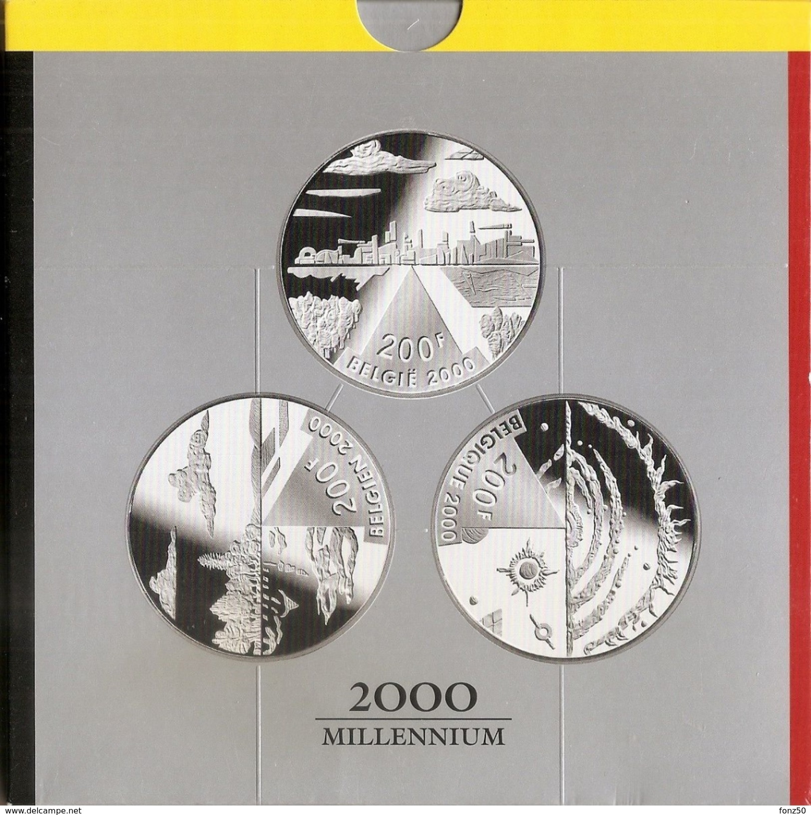 200 Frank 2000 Frans - Vlaams - Duits * MILLENNIUM * QP - BLISTER * Nr 9722 - 200 Francs