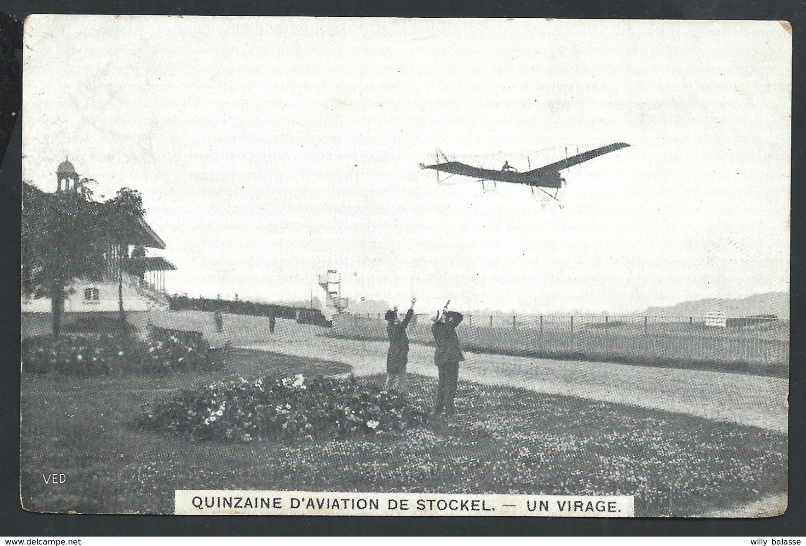 +++ CPA - Quinzaine D'Aviation De STOCKEL - Un Virage - Avion  // - Woluwe-St-Pierre - St-Pieters-Woluwe