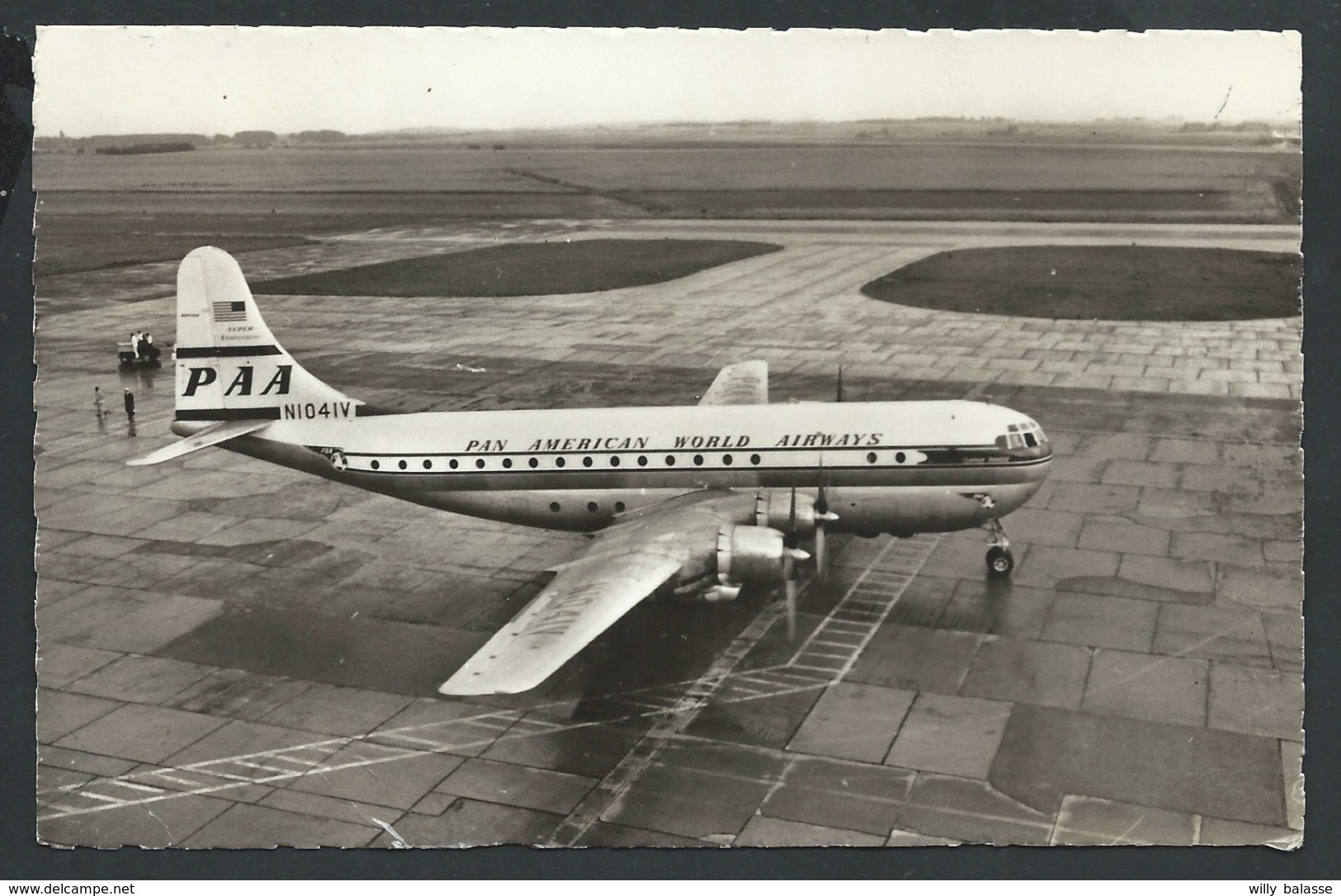 +++ CPA - MELSBROEK - Un Super Stratocruiser De La P.A.A. - Aviation - Avion   // - Steenokkerzeel