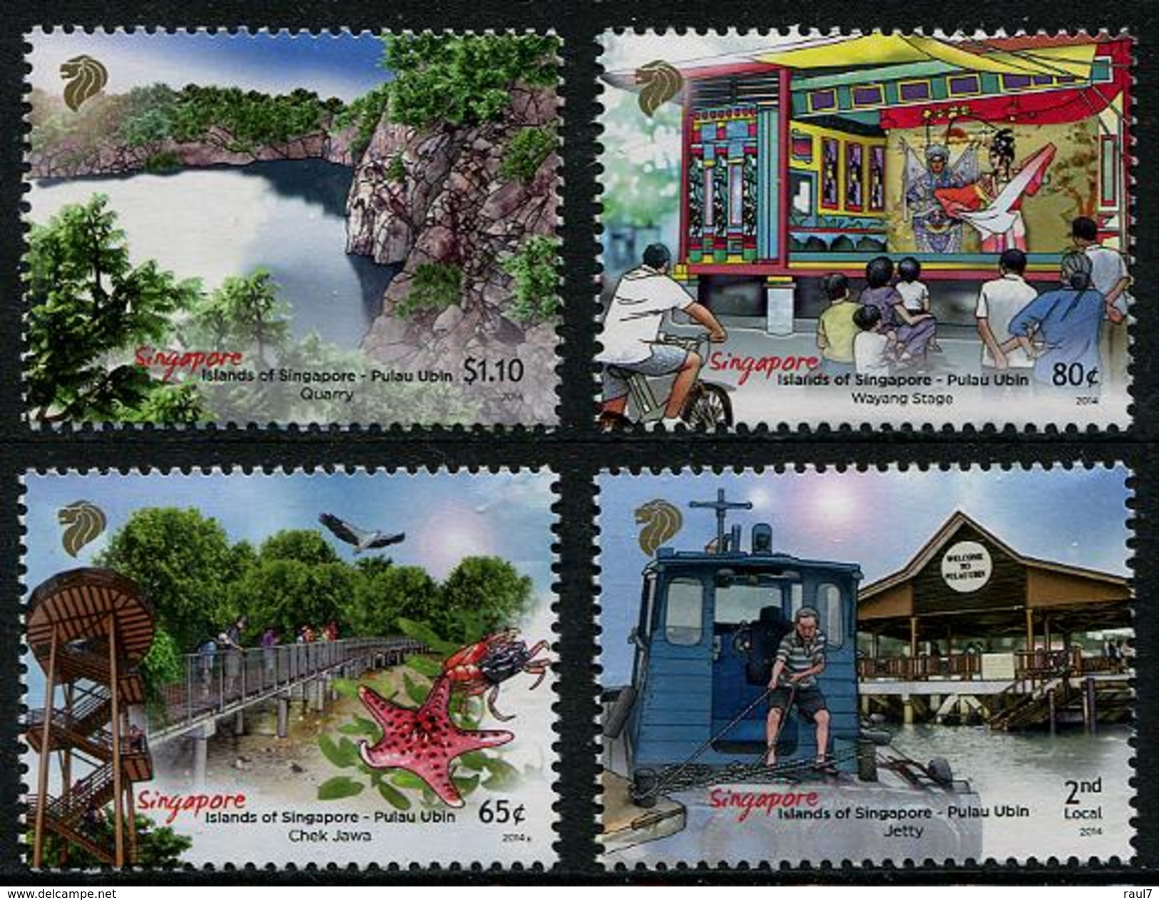 SINGAPORE 2014 - Islands Of Singapore - 4v  Mnh - Singapour (1959-...)