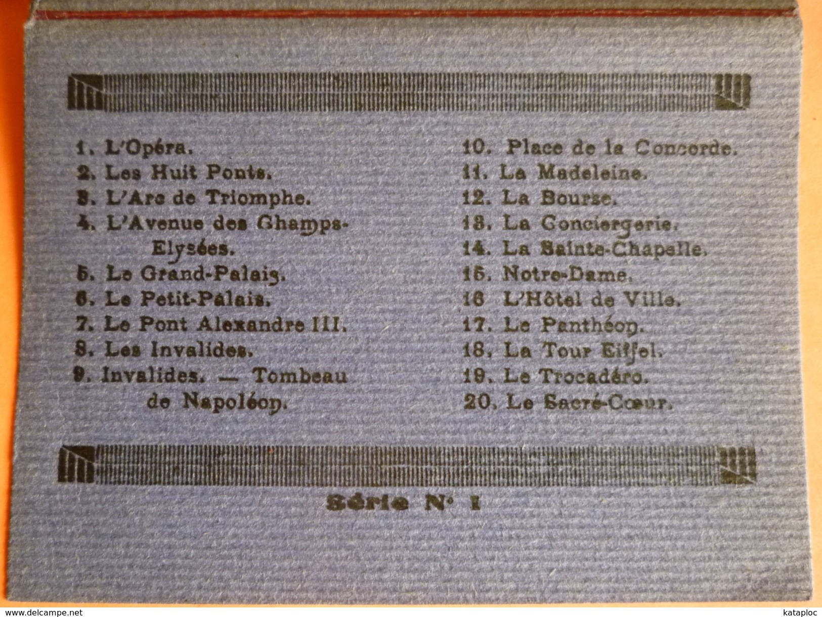 PARIS - 75 - 20 MINI CARTES PHOTOS DANS LEUR POCHETTE -3 SCANS -9 - Multi-vues, Vues Panoramiques