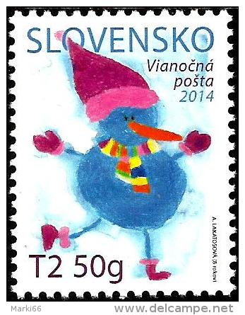 Slovakia - 2014 - Christmas Post - Mint Scented Stamp - Neufs