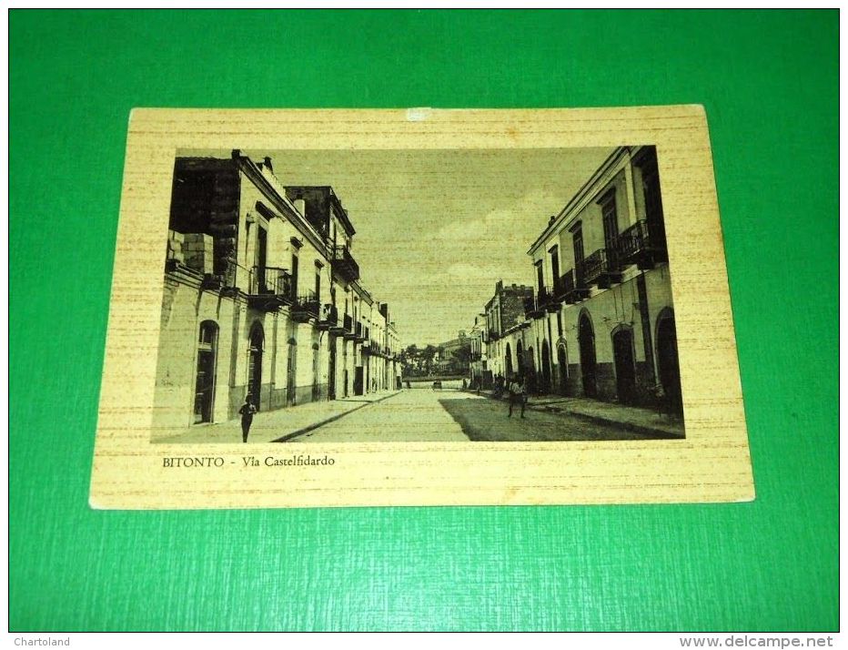 Cartolina Bitonto - Via Castelfidardo 1950 Ca - Bari