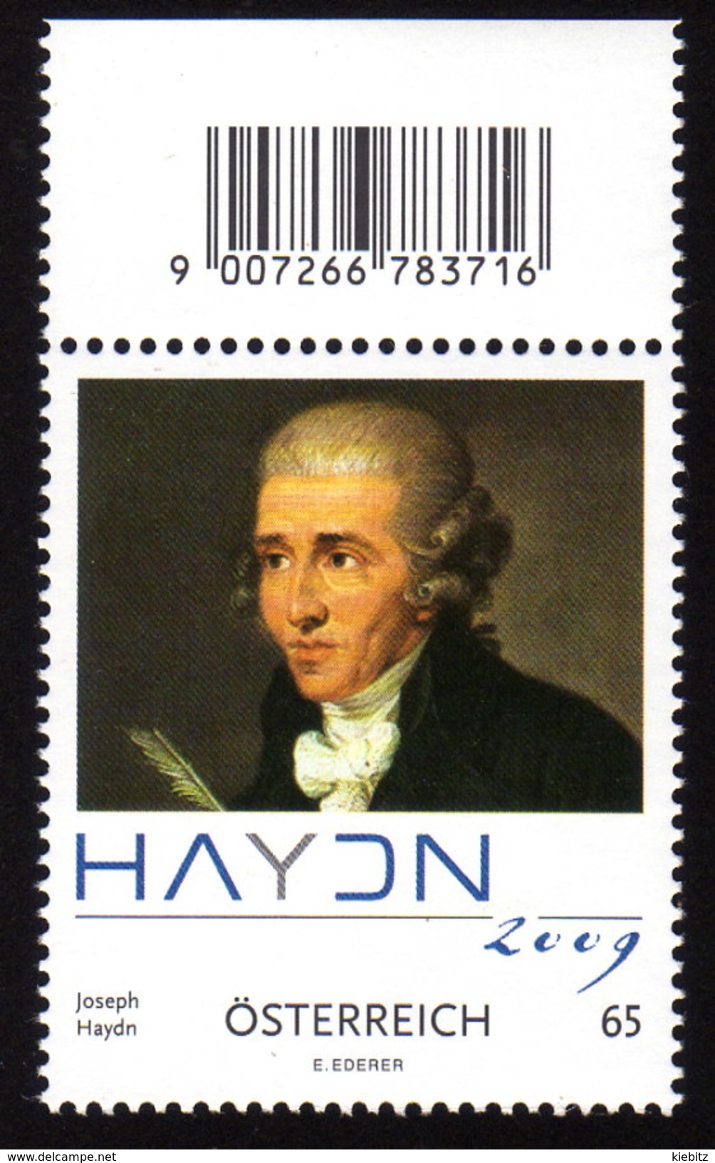 ÖSTERREICH 2009 ** Josef HAYDN - Komponist, Composer - MNH - Musik