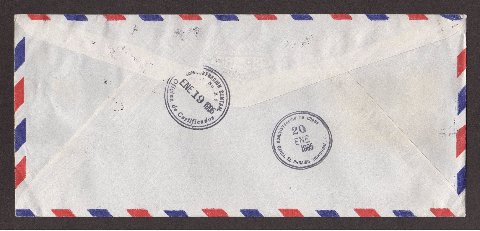El Salvador, Cover Sent From San Salvador-Danli With Stamps Of Fauna, Centennial Military Hospital, 1995 - El Salvador