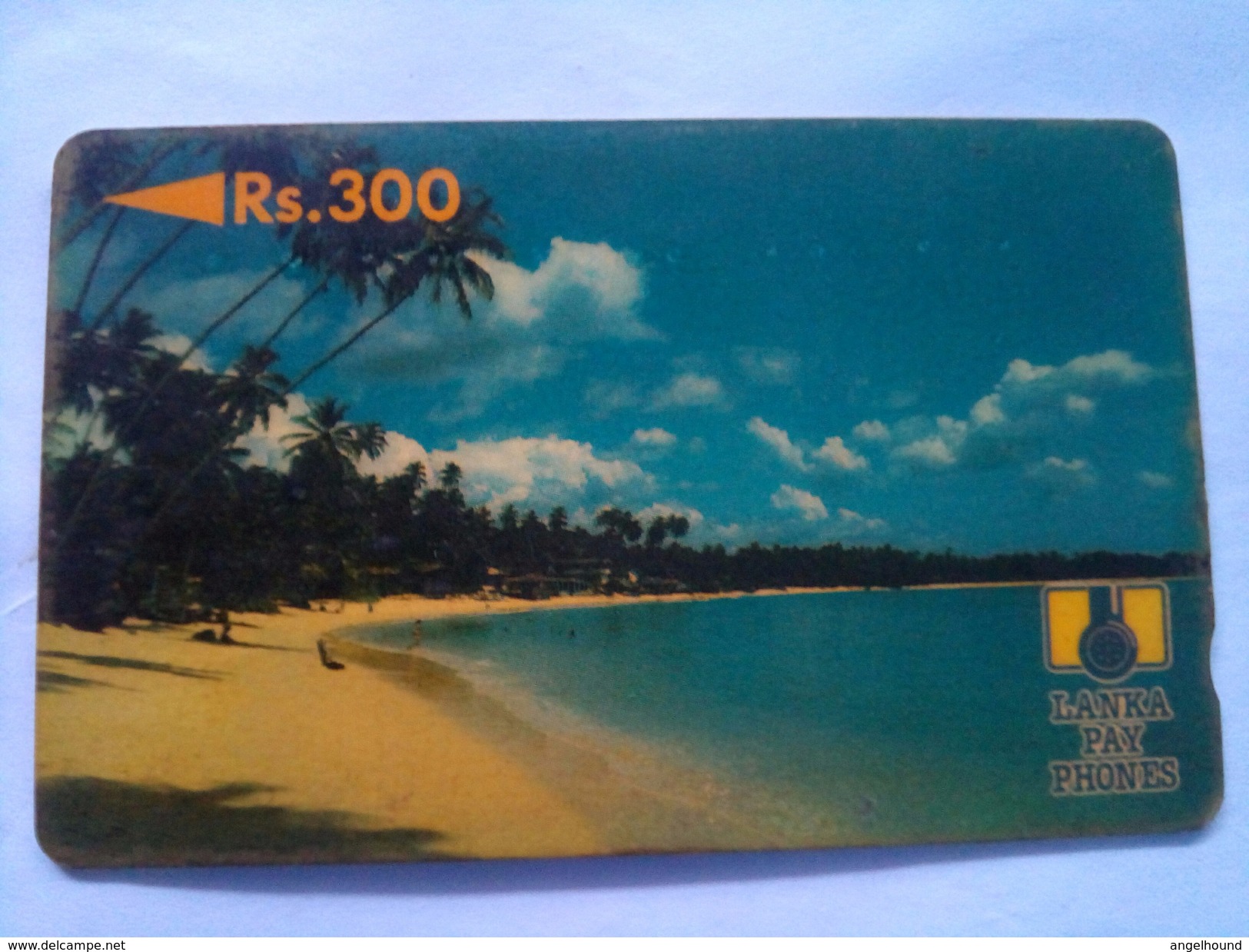 Sri Lanka Phonecard Lanka Pay Phones Rs 300 Beach 5SRLB - Sri Lanka (Ceylon)