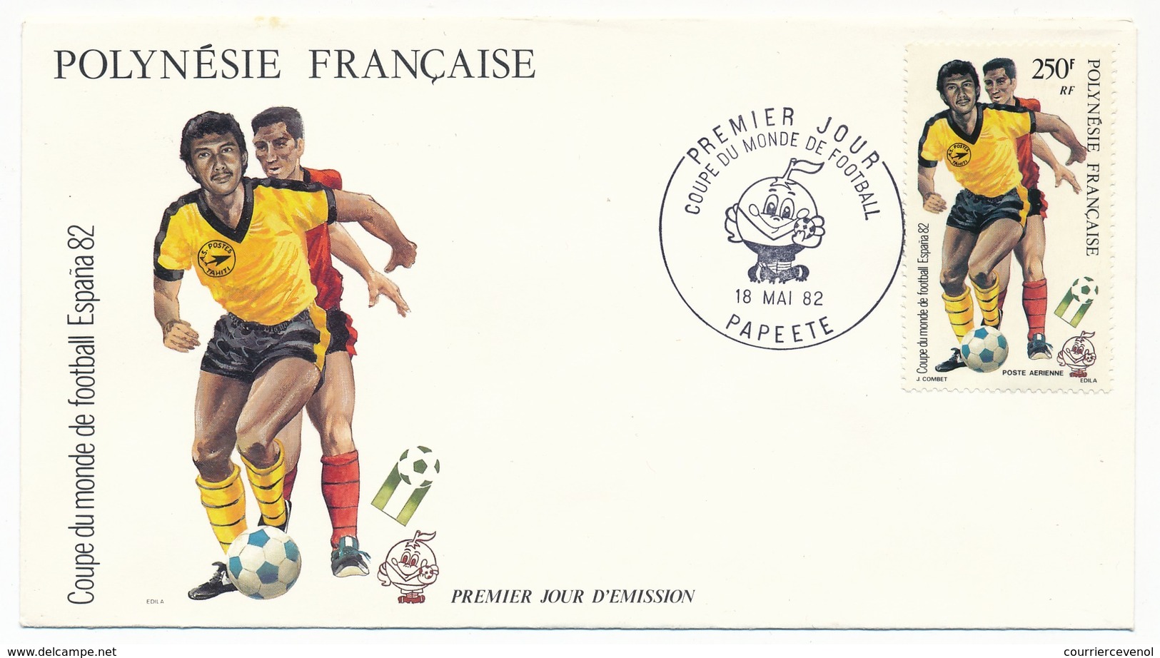 POLYNESIE FRANCAISE - FDC - Coupe Du Monde De Football / Espana 1982 - FDC