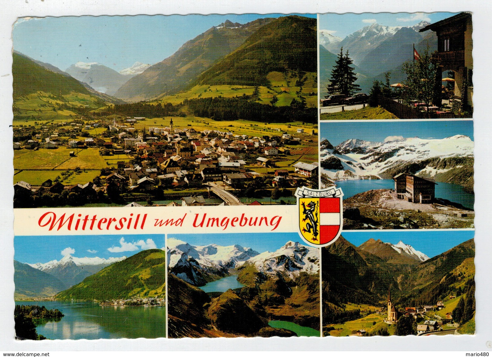 MITTERSILL  UND  UNGEBUNG   (FLAMME)           2 SCAN   (VIAGGIATA) - Mittersill