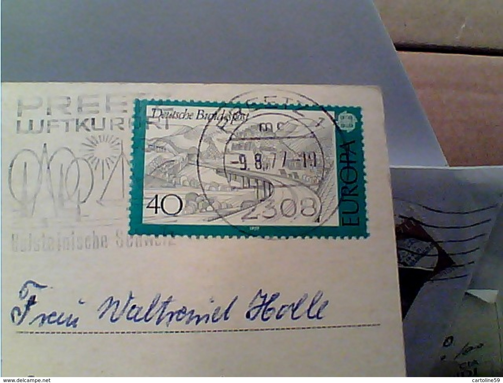 GERMANY KREUZ Preetz Camp Lanker See  VB1977 STAMP SELO TIMBRE EUROPA CEPT   GC14071 - Scharbeutz