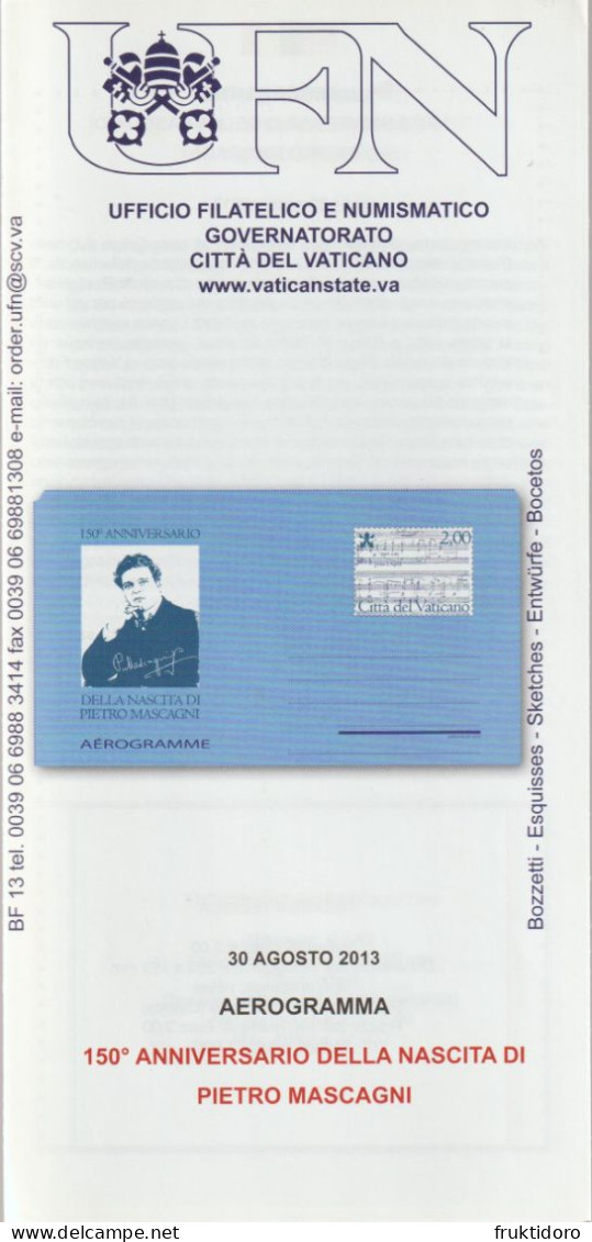 Vatican City Brochures Issues in 2013 Europa: Postal Vehicles - Edict of Milan - Pope Benedict XVI