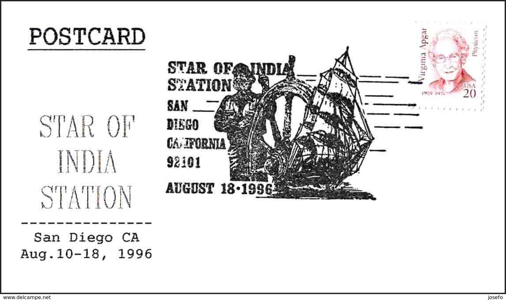 Barco STAR OF INDIA - Ship. San Diego CA 1996 - Bateaux