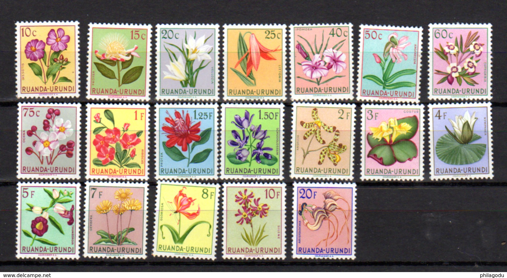 1953   Fleurs, 177 / 195**, Cote 45 &euro;, - Ungebraucht