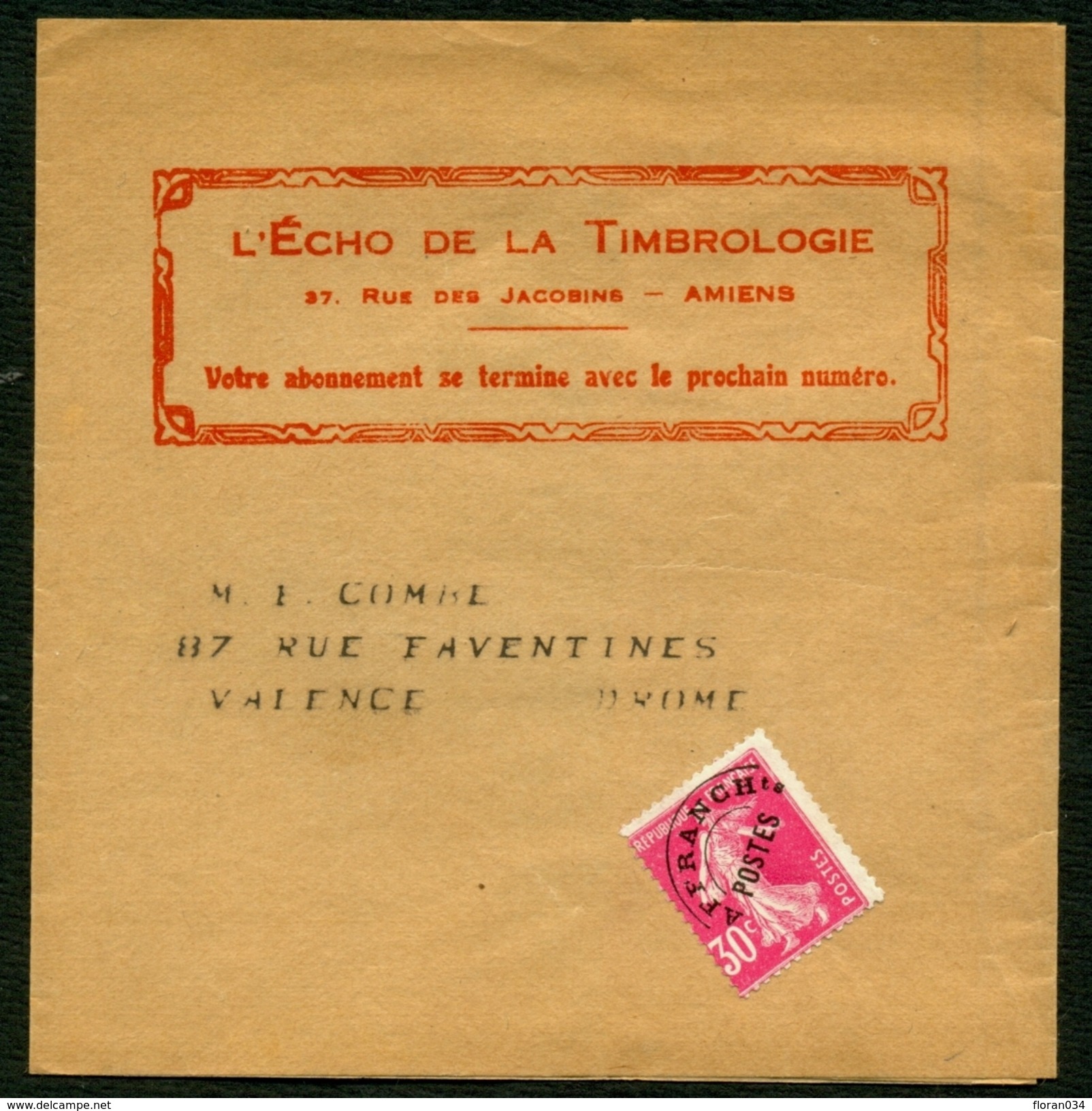 France Préo N° 59 S/ Bande - Cote 60 Euros - TTB Qualité - 1893-1947