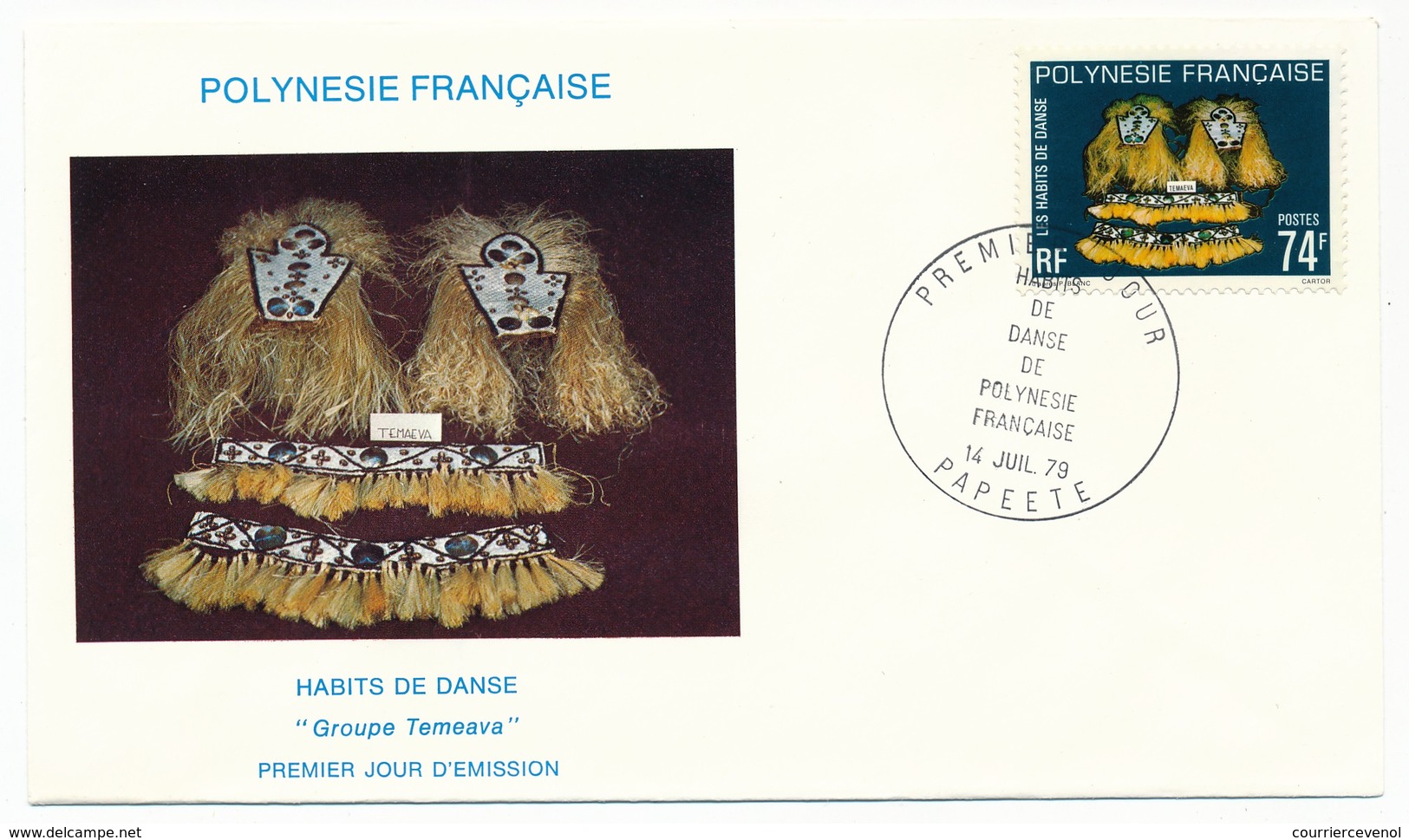 POLYNESIE FRANCAISE - FDC - Habits De Danse De Polynésie - Papeete - Juillet 1979 - FDC