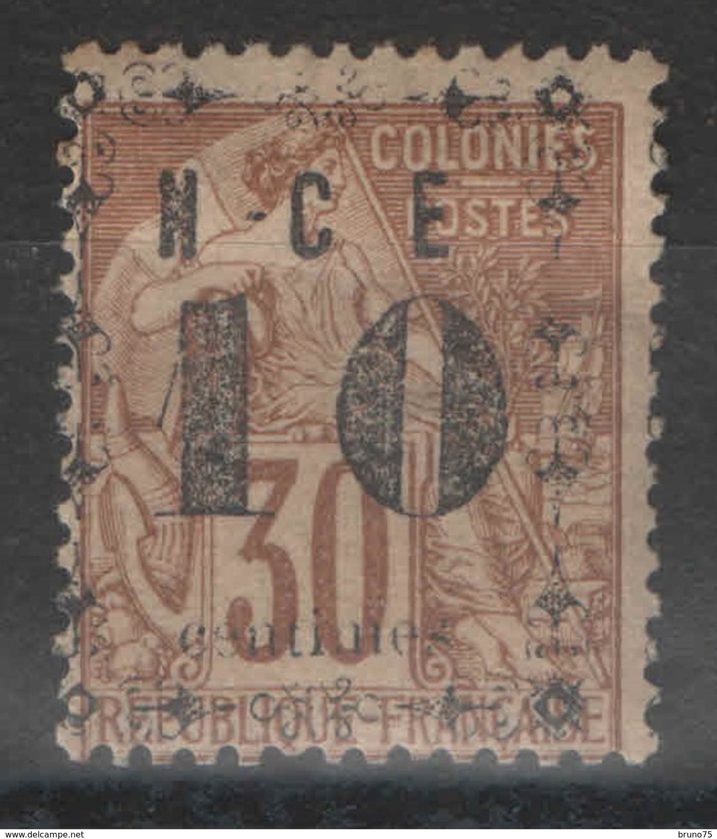 Nouvelle-Calédonie - YT 12 * - 2e Choix - Sans Points Après Les Lettres NCE - Unused Stamps