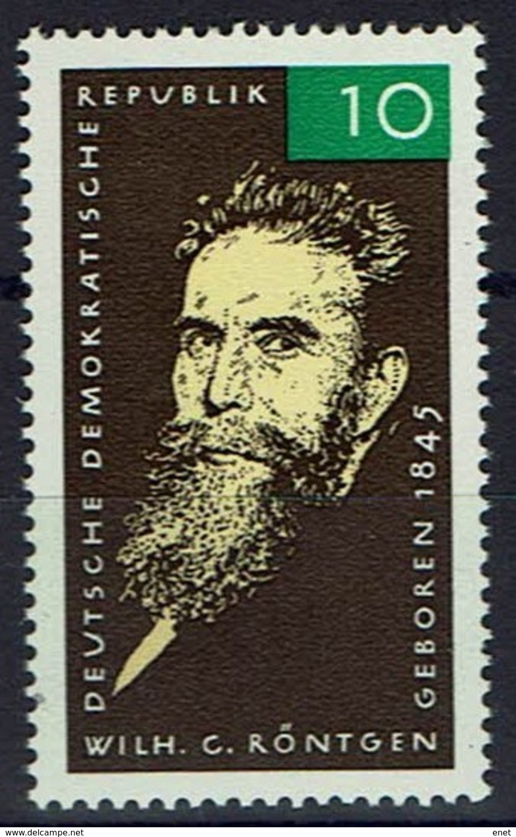 DDR 1965 - MiNr 1096 - Wilhelm Röntgen, Nobelpreis Für Physik - Physik