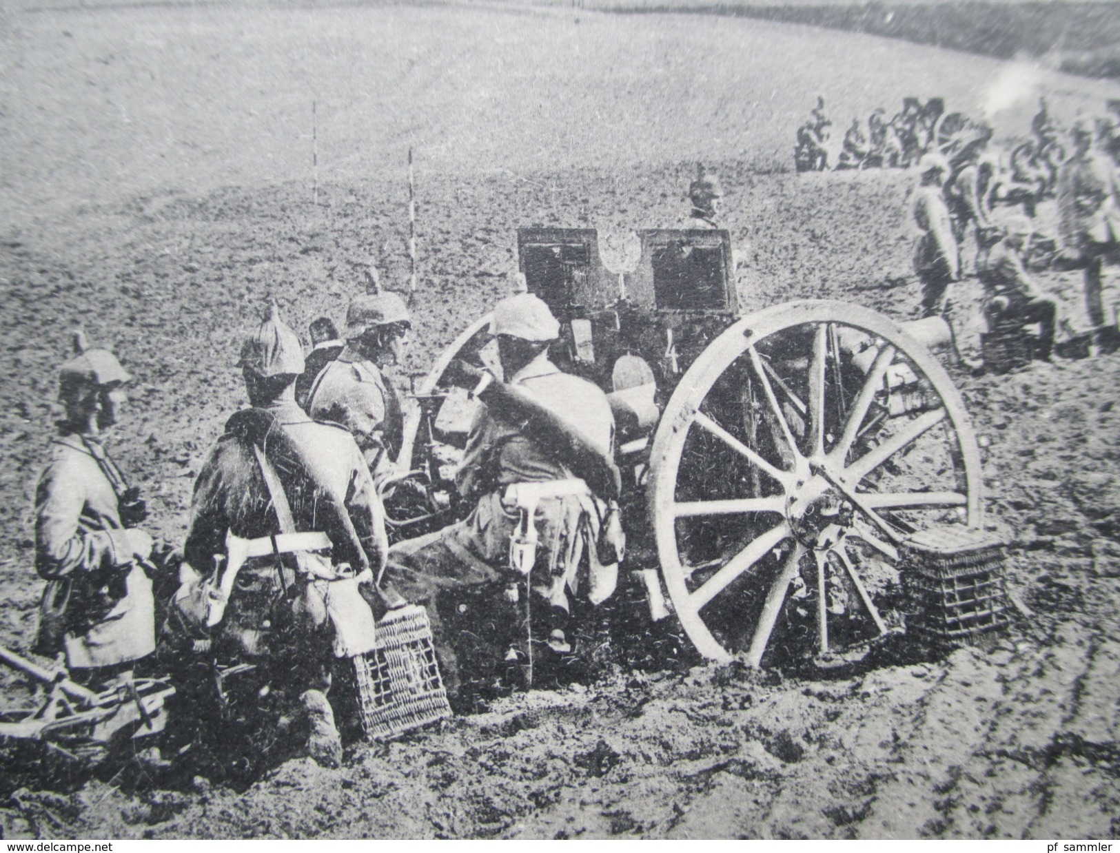 AK 1915 Feldpost 1. WK. Zeppelin. Artillerie In Gefechts-Stellung. Das Deutsche Heer. Kriegsschauplatz. BHC Nr. 1639 - Dirigeables