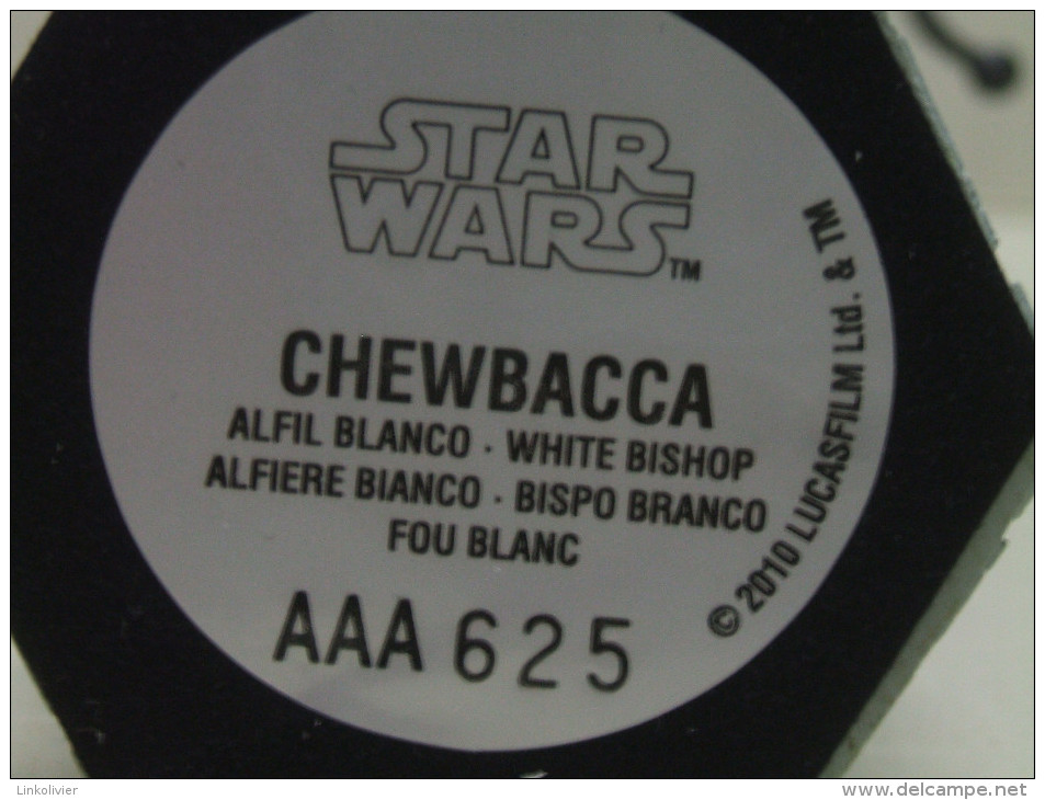 CHEWBACCA figurine en plomb STAR WARS pièce de jeu d´échecs ALTAYA : fou blanc