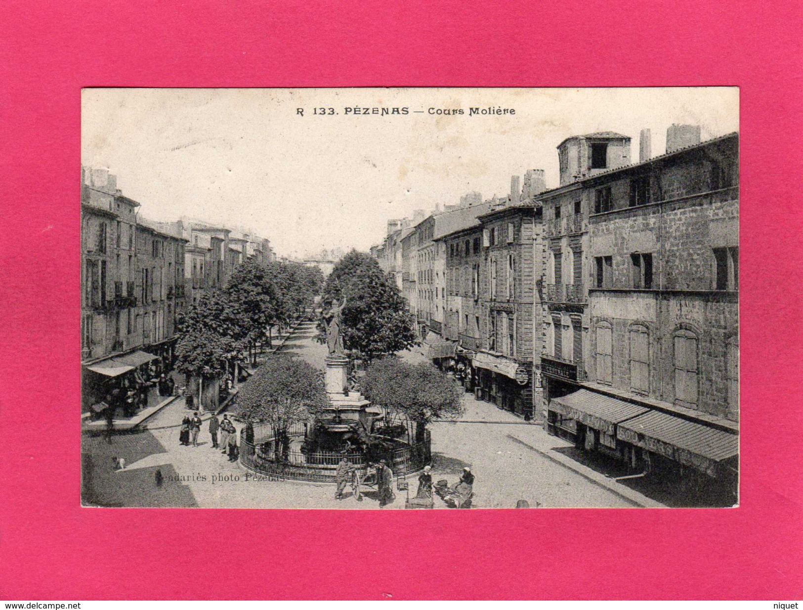 34 HERAULT, PEZENAS, Cours Molière, Animée, 1909, (Rendariès) - Pezenas