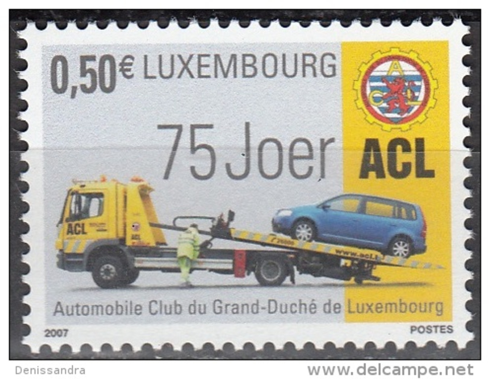 Luxembourg 2007 Michel 1745 Neuf ** Cote (2008) 1.00 Euro 75 Ans ACL Voiture D'assistance - Nuevos