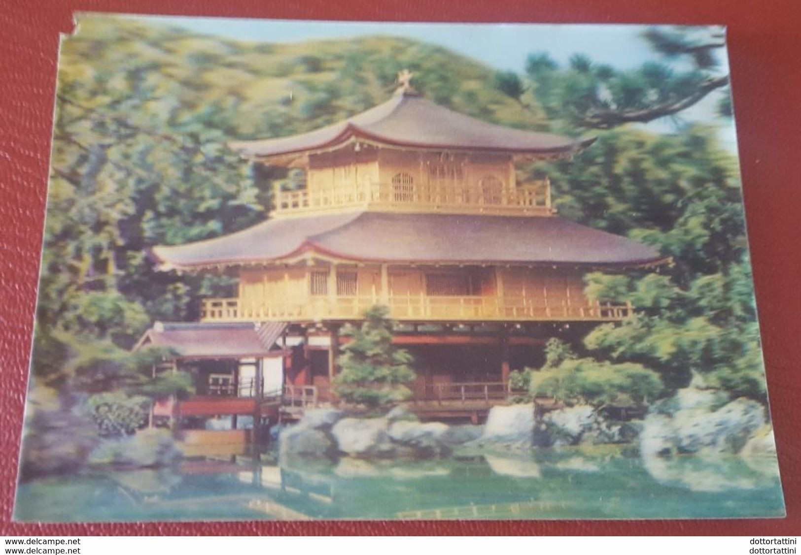KYOTO - KINKAKUJI TEMPLE - Stereo Postcard - 3D Japan - Cartoline Stereoscopiche