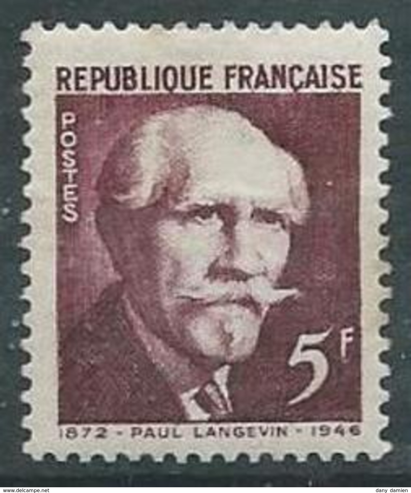 France - YT 820 - Paul Langevin (1949) NEUF AVEC TRACE DE CHARNIERE - Neufs