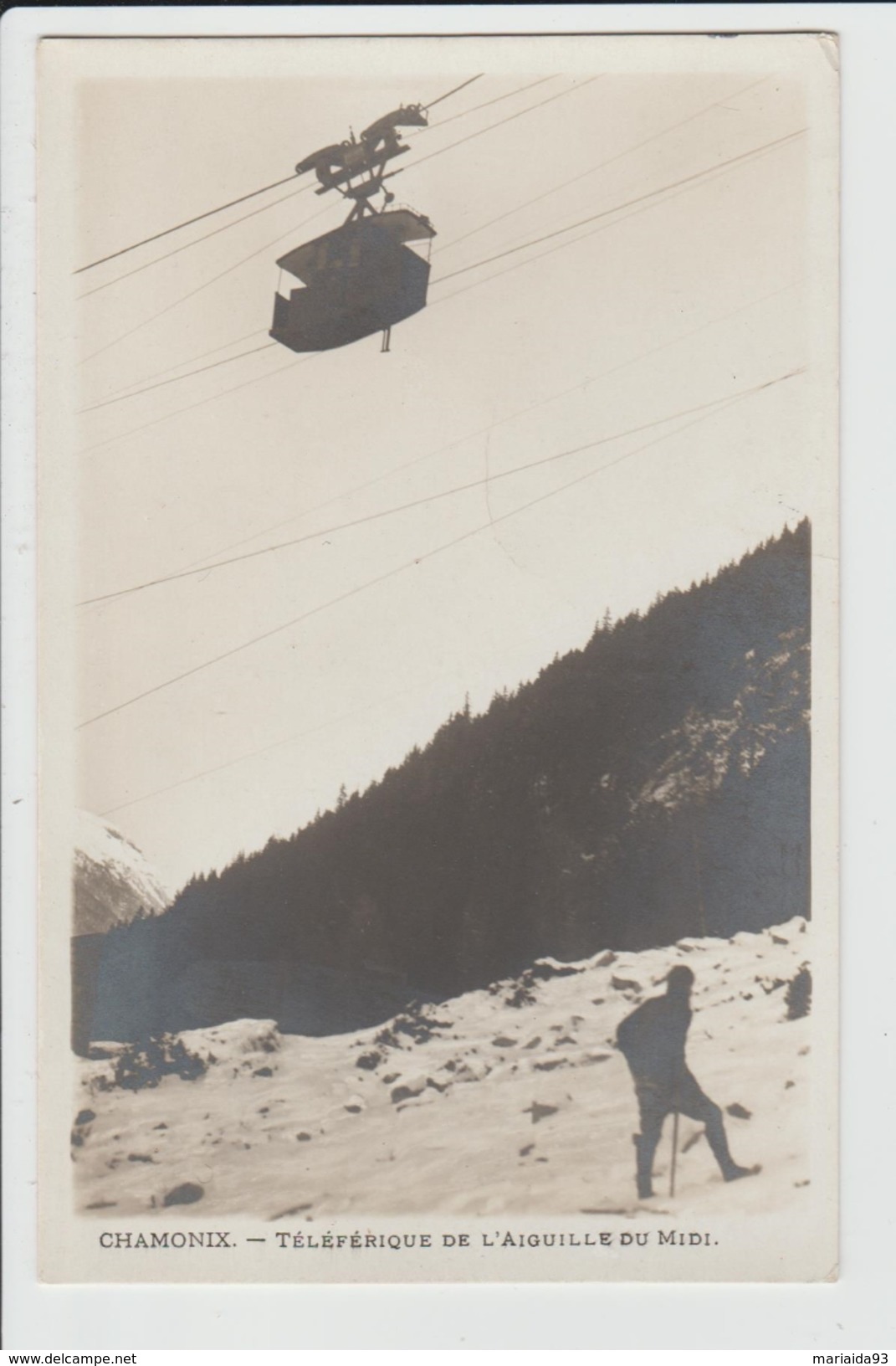 CHAMONIX - HAUTE SAVOIE - TELEFERIQUE DE L'AIGUILLE DU MIDI - Chamonix-Mont-Blanc