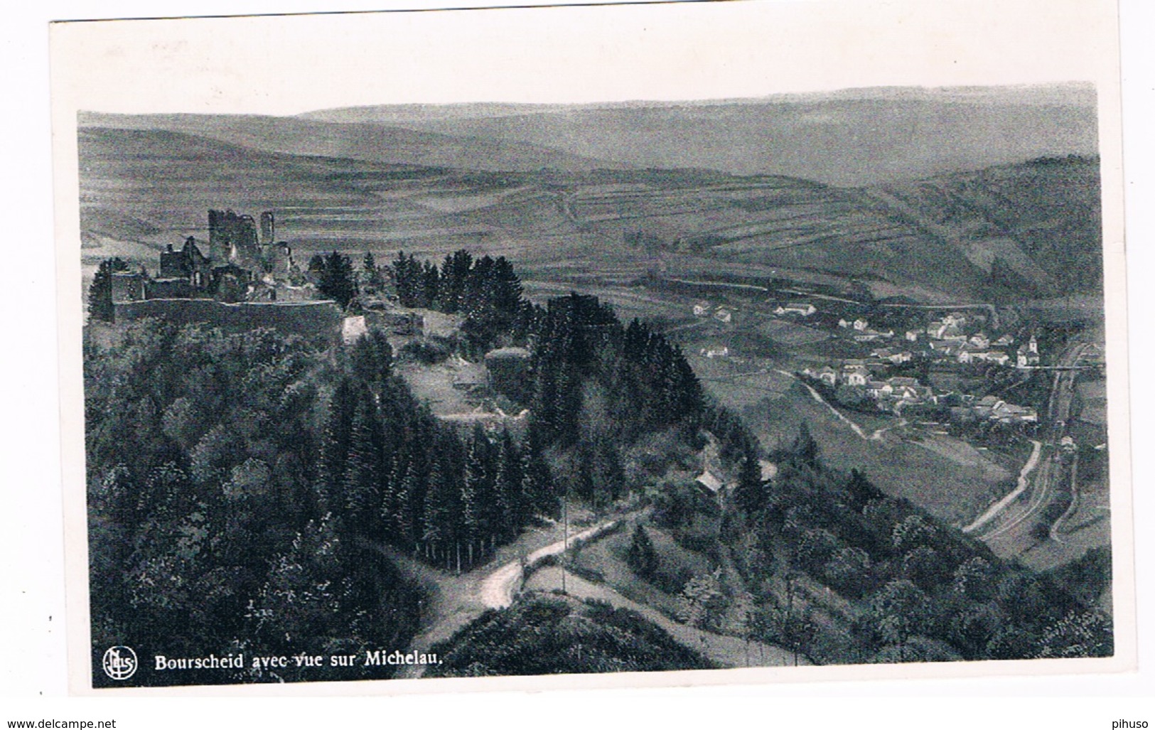 L-1896   BOURSCHEID : Avec Vue Sur Michelau - Burscheid