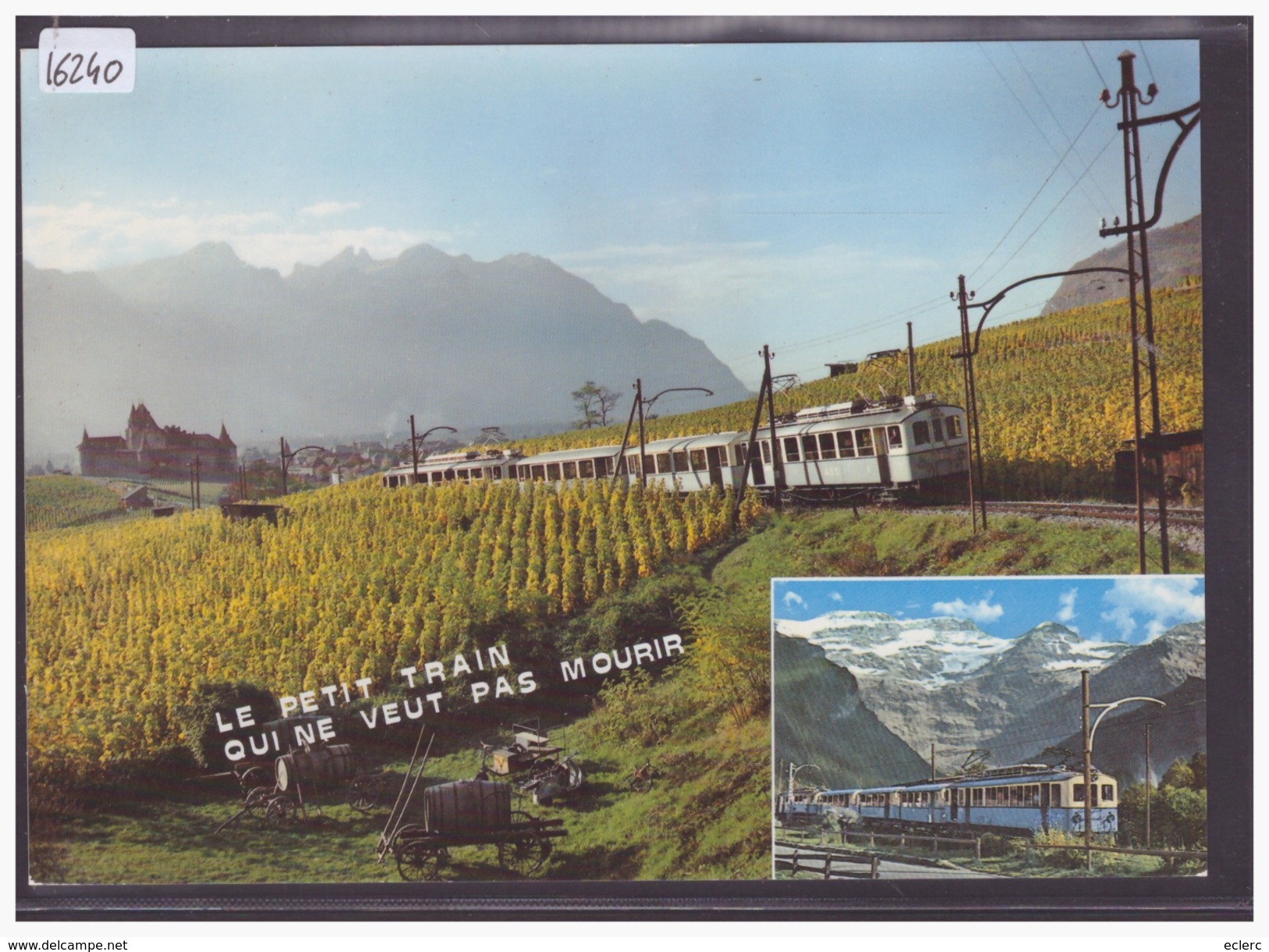 FORMAT 10x15cm - CHEMIN DE FER AIGLE-SEPEY-DIABLERETS ( ASD ) - TRAIN - BAHN - TB - Aigle