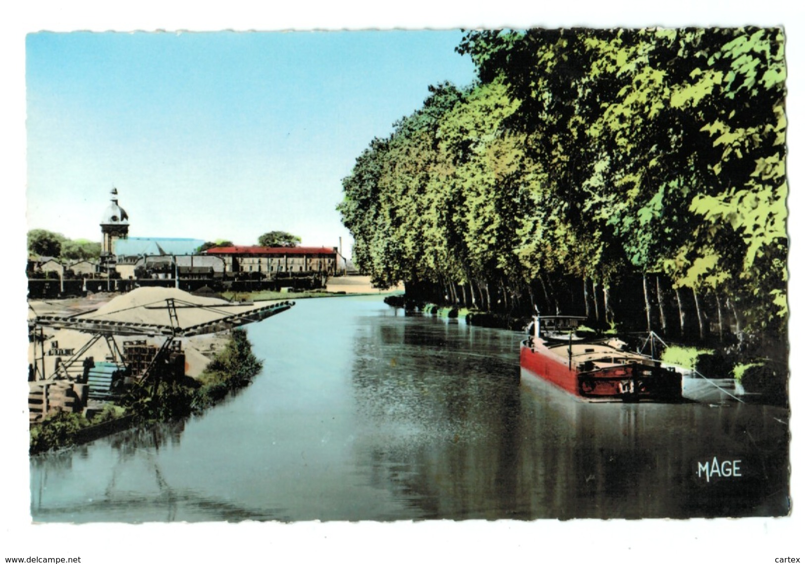 16575  Cpa  BAR LE DUC  : Le Canal De Ma Marne Au Rhin  , Superbe Darte Photo , Péniche ! - Bar Le Duc