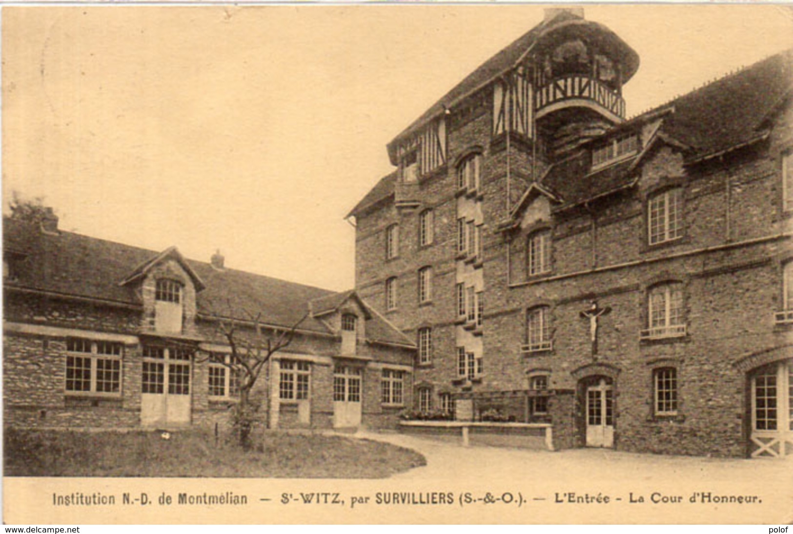 SAINT WITZ, Par SURVILLIERS - Institution N.D. De Montmélian  - L' Entrée - La Cour D' Honneur (97405) - Saint-Witz