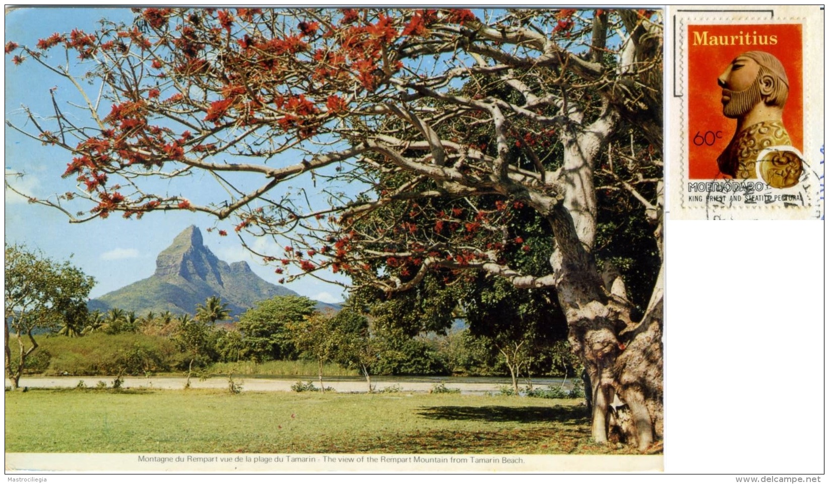 MAURITIUS  MAURICE  Montagne De Rempart Vue De La Plage Du Tamarin Nice Stamp - Mauritius