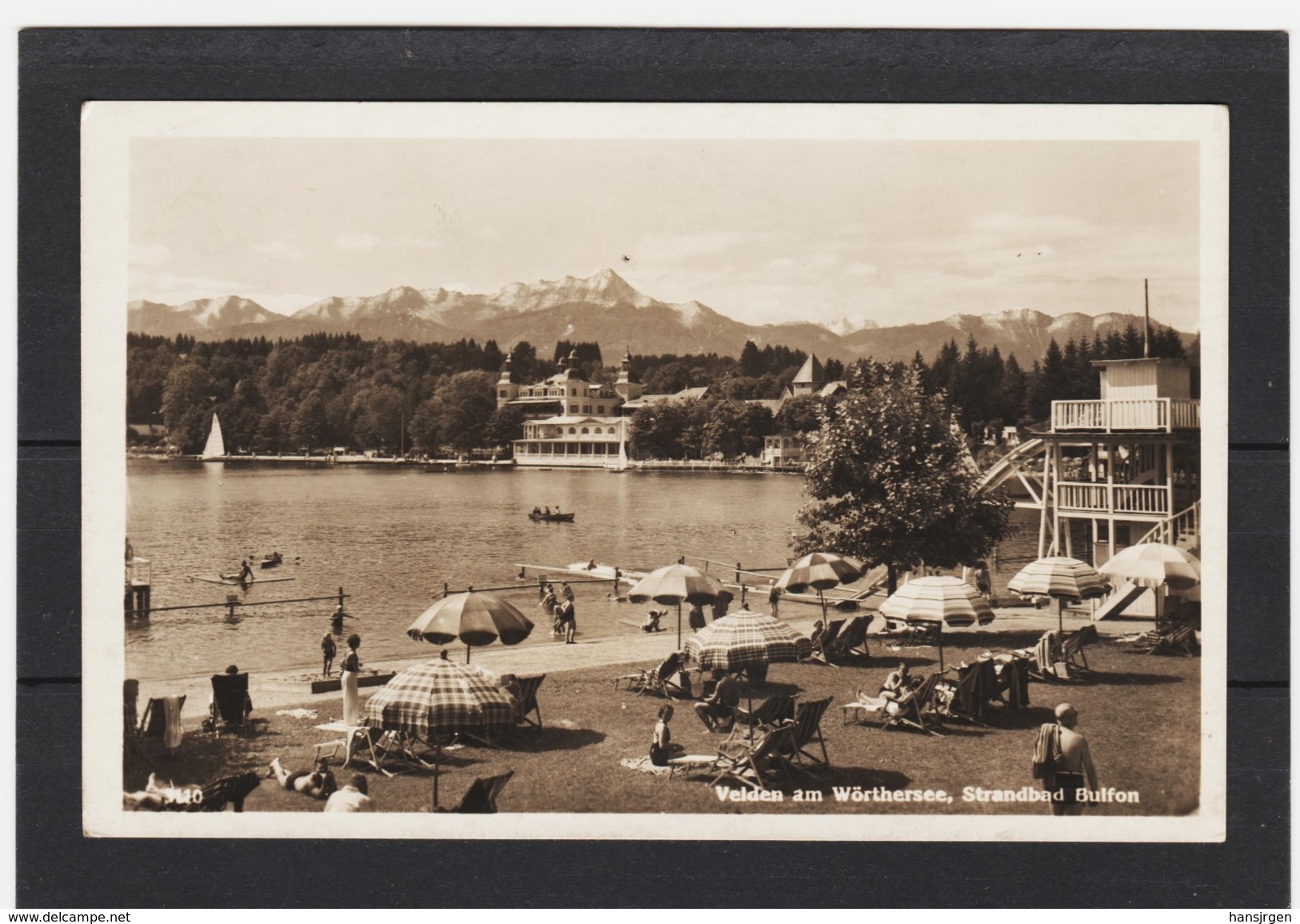 ZAK536 POSTKARTE JAHR 1941  VELDEN Am Wörthersee STRANDBAD BULFON  UNGEBRAUCHT - Velden