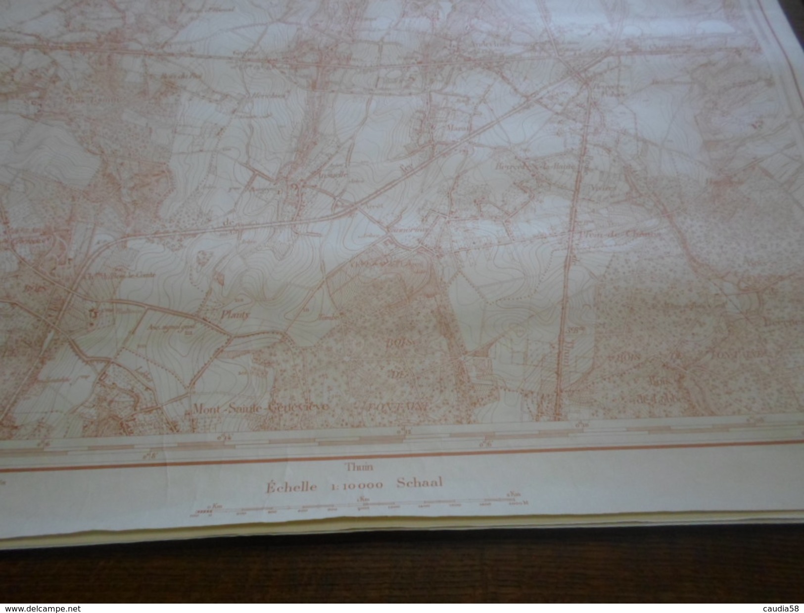 Carte De Morlanwelz,Carnières,Buvrinne,Mont-Sainte-Aldegonde De 1,13m X 89cm. - Topographische Karten