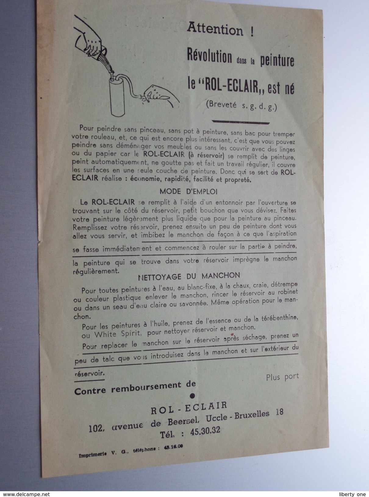 Opgelet - Attention De " ROL-ECLAIR " Est Né - Uccle ROL - ECLAIR : Anno 19?? ( Zie Foto ) ! - Pubblicitari