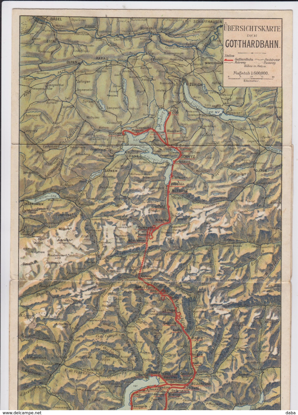 Chemin de Fer. Londres, Suisse, Milan. Gotthard-Bahn. Winter Season. 1905 - 1906. Winterdienst. Servizio Jemale.