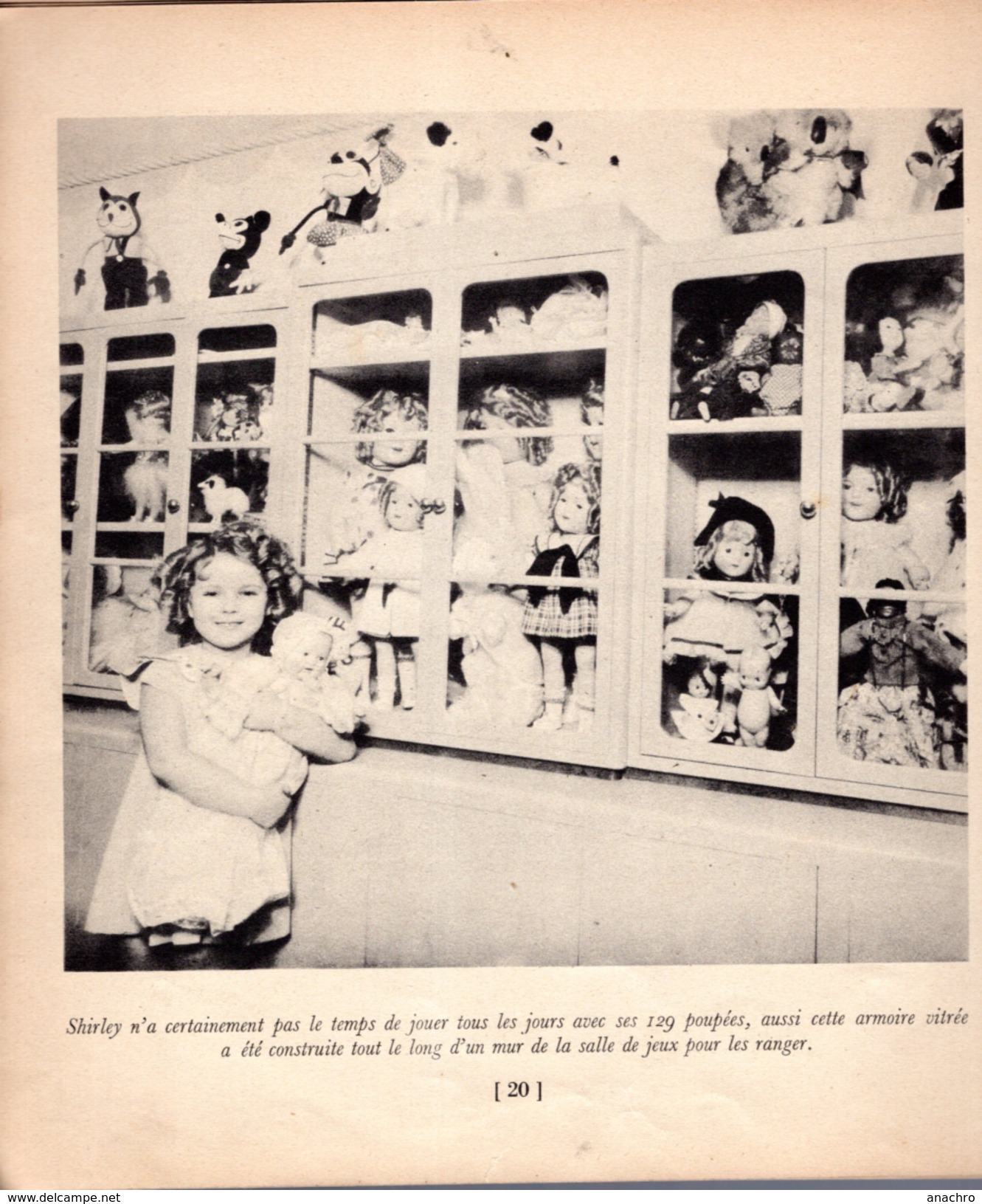 SHIRLEY TEMPLE LA JOURNEE De Shirley ROMAN PHOTO ENFANT STAR - Cinéma/Télévision