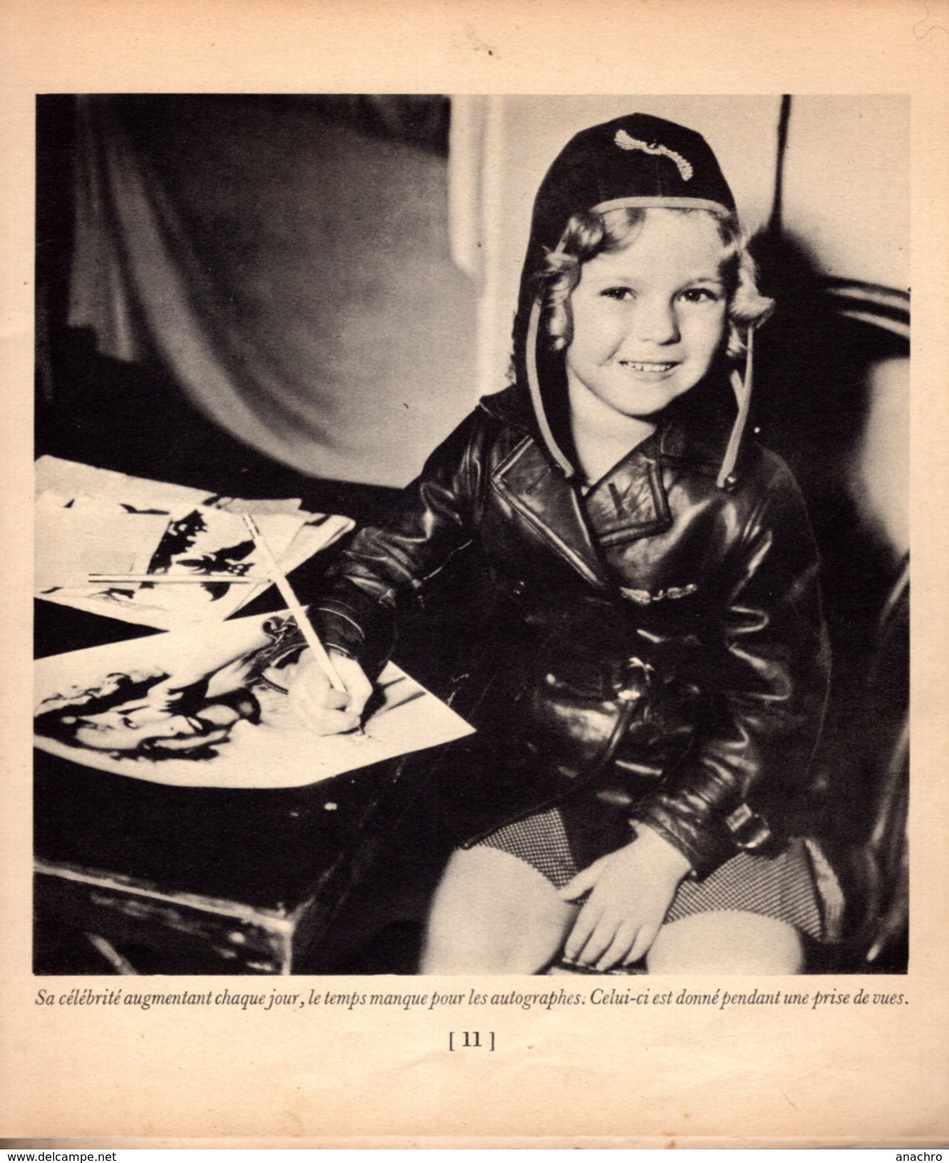 SHIRLEY TEMPLE LA JOURNEE De Shirley ROMAN PHOTO ENFANT STAR - Cinéma/Télévision