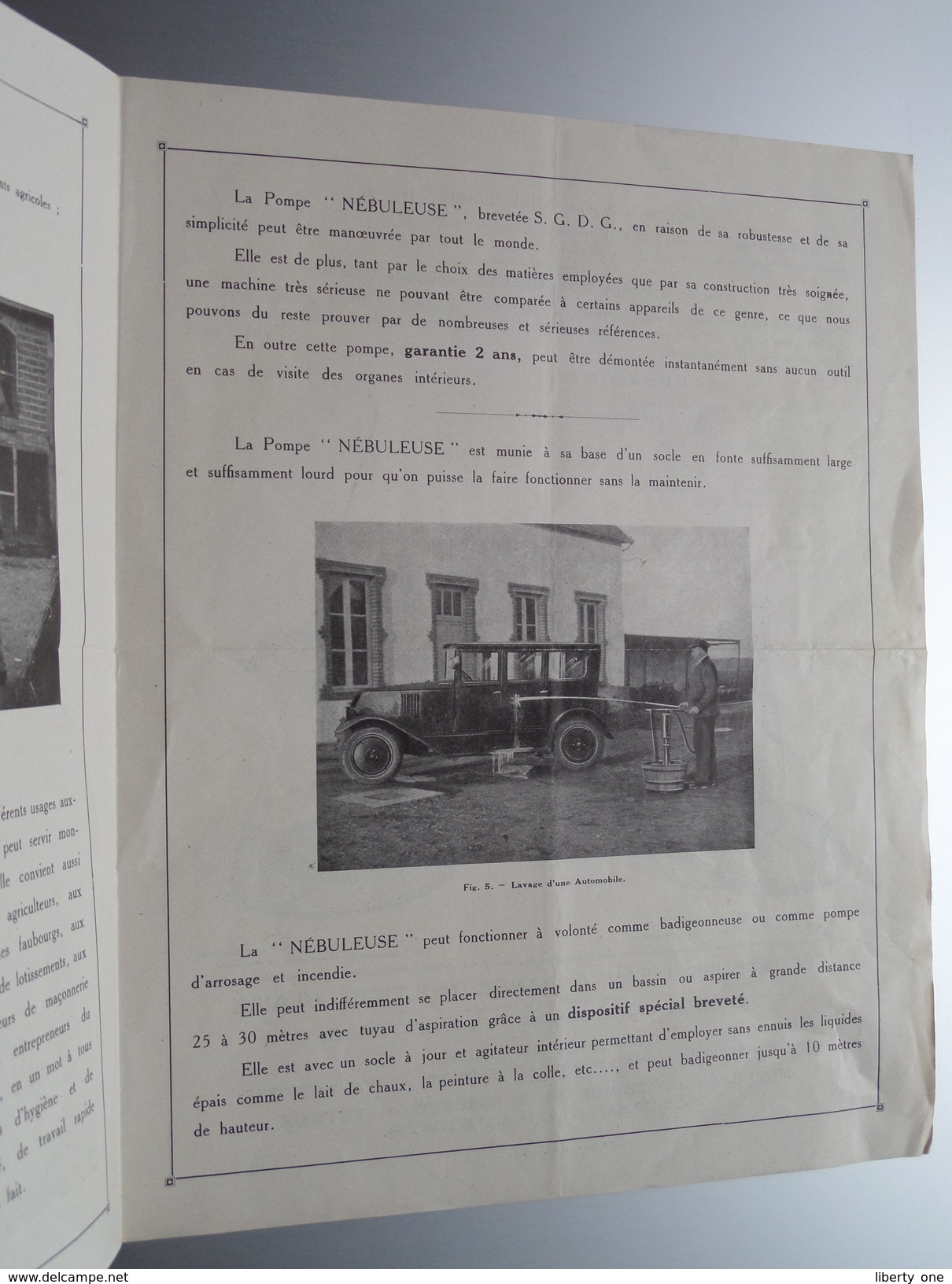 Ets. CARUELLE ( A. SESINO Bruxelles ) St. Denis De L'Hôtel : Loiret NOUVELLE POMPE Nébuleuse - Anno 19?? ( Zie Foto ) ! - Publicités