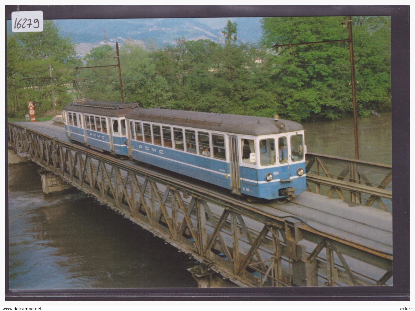 FORMAT 10x15cm - CHEMIN DE FER AIGLE-OLLON-MONTHEY-CHAMPERY ( AOMC ) - TRAIN - BAHN - TB - Aigle