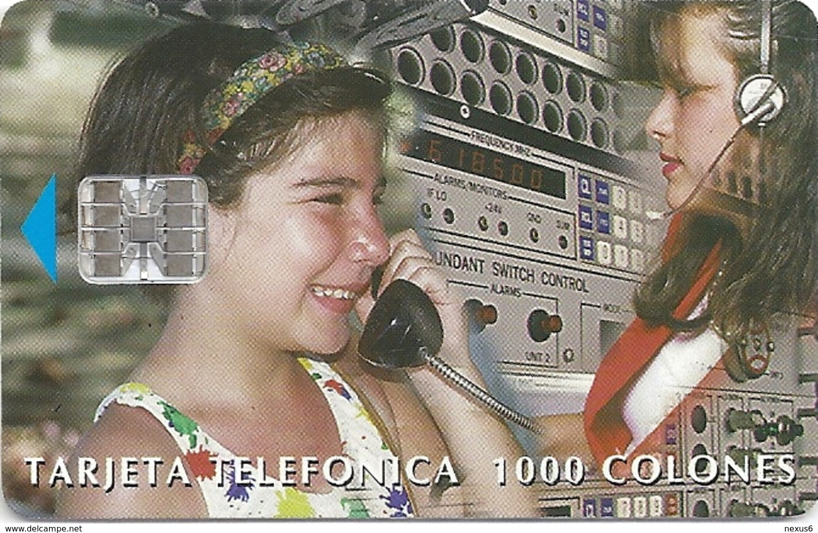 Costa Rica - ICE - Operator & Girl - 1998, 75.000ex, Used - Costa Rica