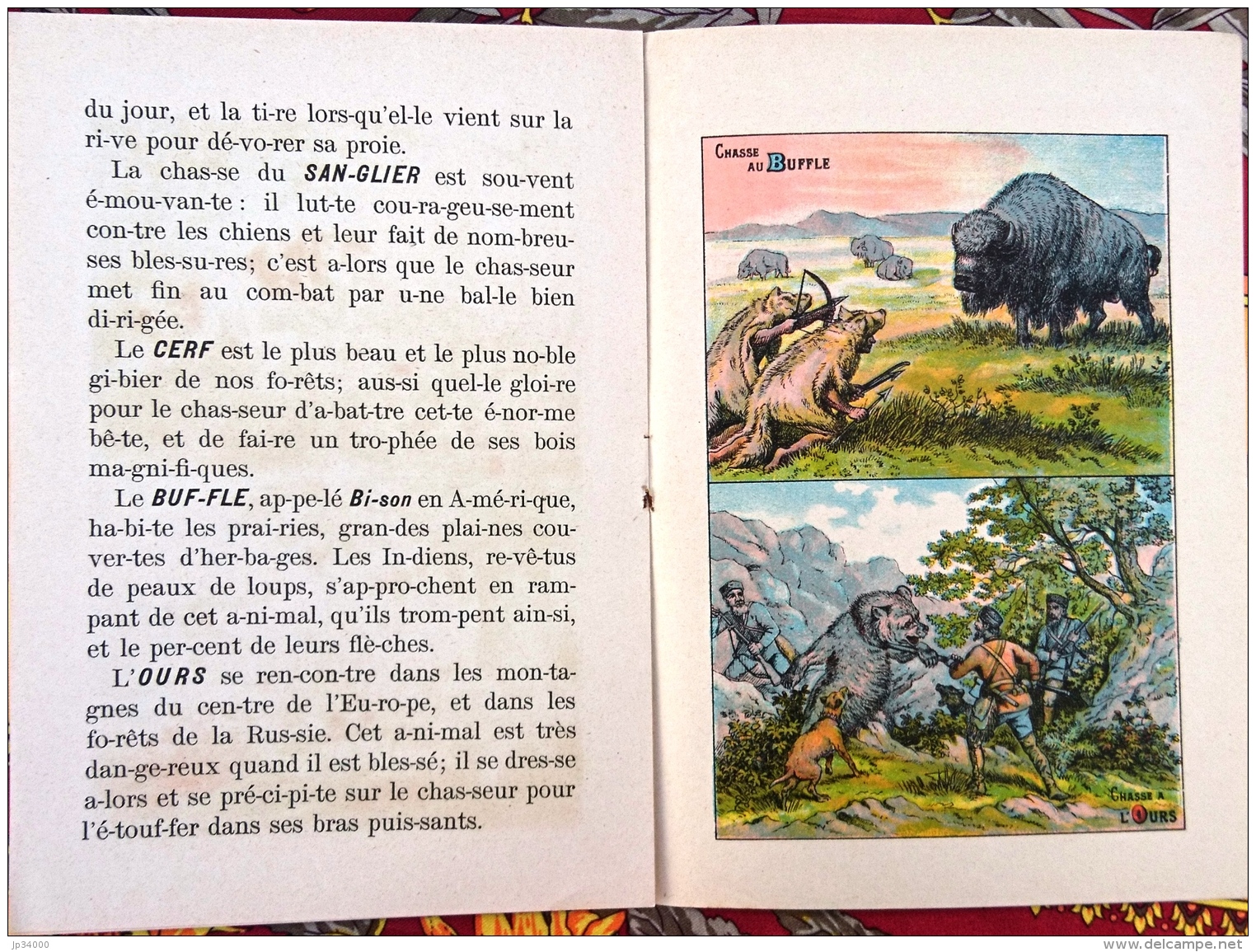 ALPHABET SYLLABAIRE DES CHASSES. Série A. Images épinal - Dieren