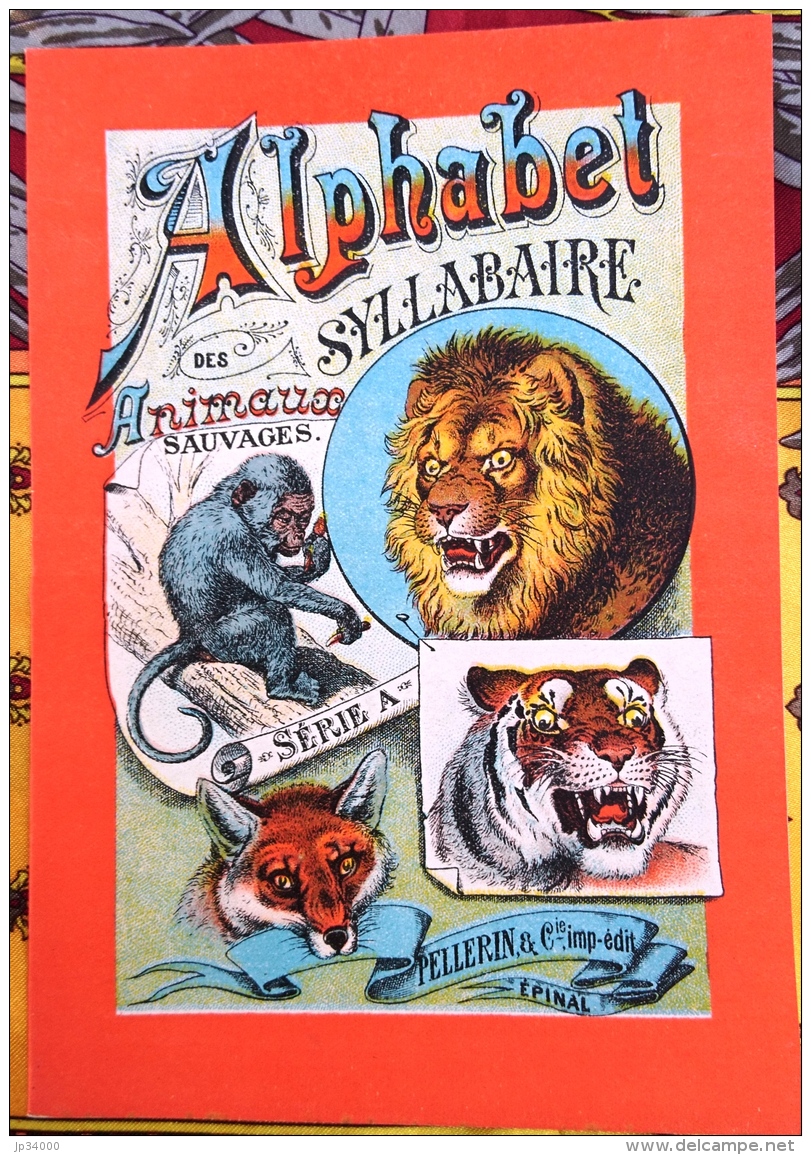 ALPHABET SYLLABAIRE DES ANIMAUX SAUVAGES. Série A. Images épinal - Animali