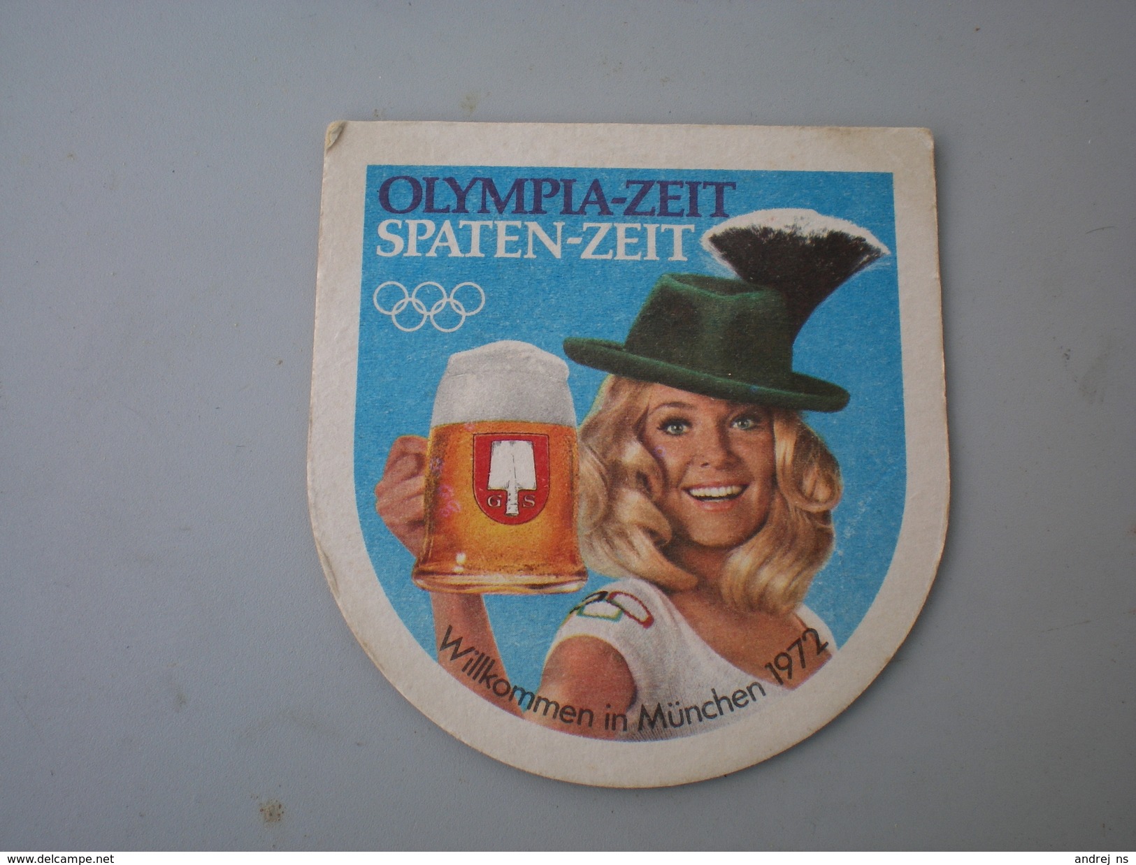 Olympia Zeit Spaten Zeit  Wilkommen In Munchen 1972 Olimpic Game Spaten Munchen - Portavasos