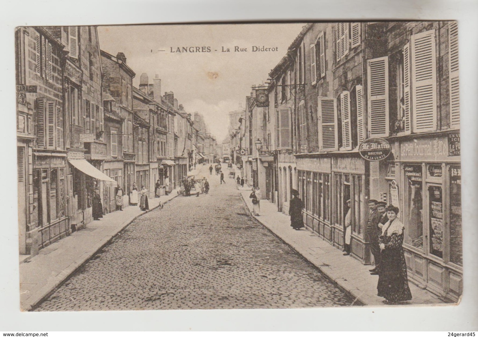 CPA LANGRES (Haute Marne) - La Rue Diderot - Langres