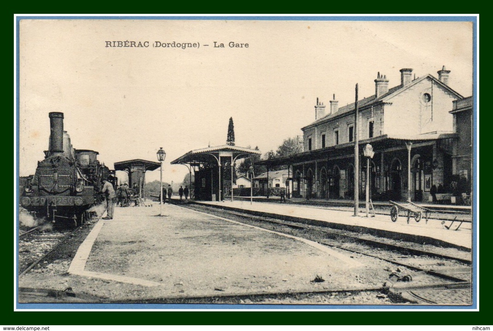 CPA Ribérac (originale Attention Aux Repros) Train Gare Voy 1916 BE - Riberac