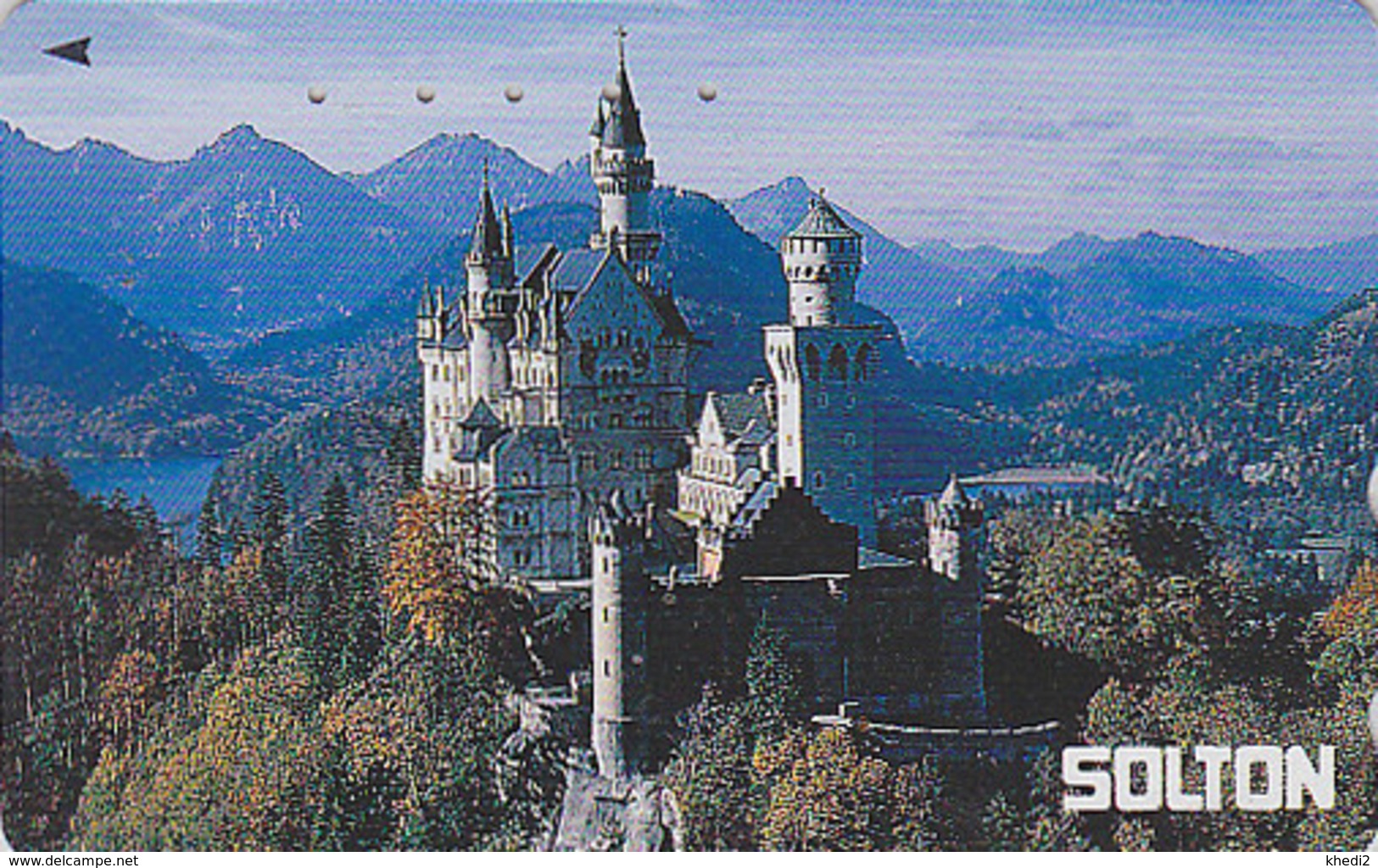 RARE Télécarte Japon / 110-011- CHATEAU NEUSCHWANSTEIN - CASTLE GERMANY Japan Phonecard - SCHLOSS  - Site 37 - Landschaften